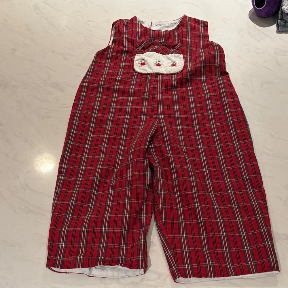Stratsburg Gingerbread Man Plaid Jumper
